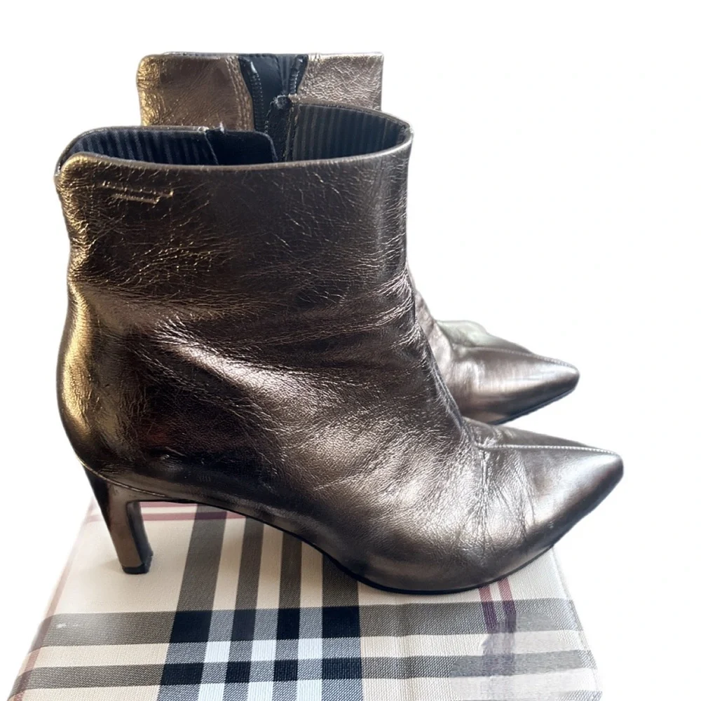 vagabond shoemakers metallic bronze ankle boots – size 38 (us 7) - Picture 3 of 12